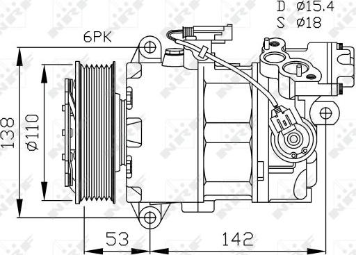 NRF 32463 - Kompressor, kondisioner furqanavto.az