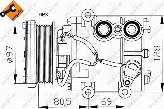 NRF 32401 - Kompressor, kondisioner furqanavto.az