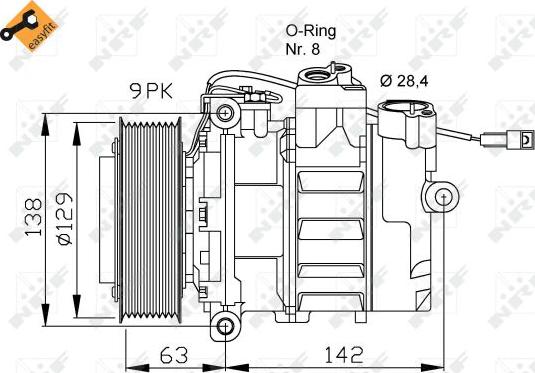 NRF 32413 - Kompressor, kondisioner furqanavto.az