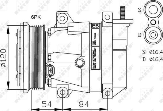 NRF 32484G - Kompressor, kondisioner furqanavto.az