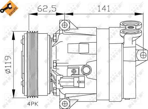 NRF 32421 - Kompressor, kondisioner furqanavto.az
