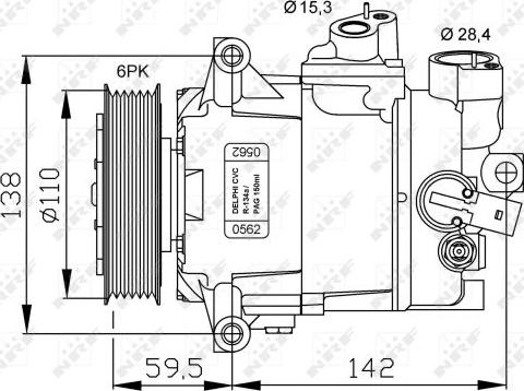 NRF 32500G - Kompressor, kondisioner furqanavto.az