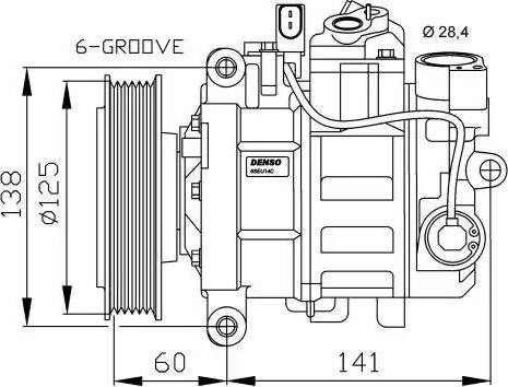 NRF 32512G - Kompressor, kondisioner furqanavto.az