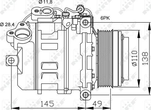 NRF 32533 - Kompressor, kondisioner furqanavto.az