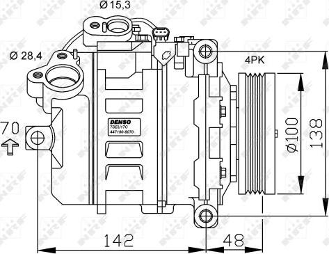 NRF 32526G - Kompressor, kondisioner furqanavto.az