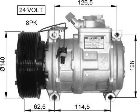 NRF 32662G - Kompressor, kondisioner furqanavto.az