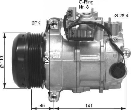 NRF 32676G - Kompressor, kondisioner furqanavto.az