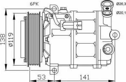NRF 32672G - Kompressor, kondisioner furqanavto.az