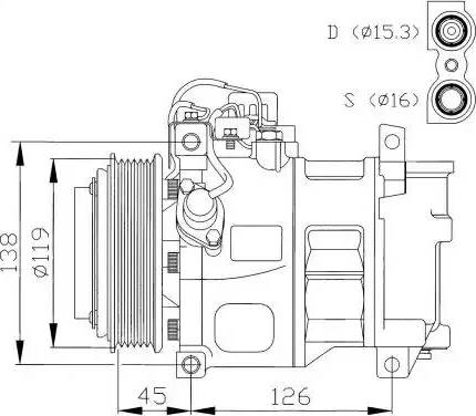 NRF 32042G - Kompressor, kondisioner furqanavto.az