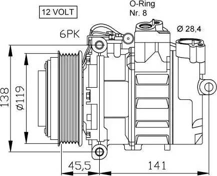 NRF 32053G - Kompressor, kondisioner furqanavto.az