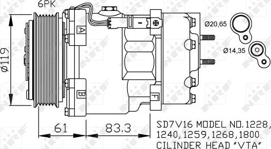 NRF 32198 - Kompressor, kondisioner furqanavto.az