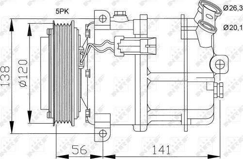 NRF 32117 - Kompressor, kondisioner furqanavto.az