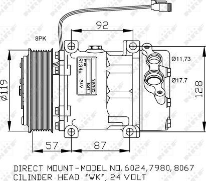 NRF 32120G - Kompressor, kondisioner furqanavto.az
