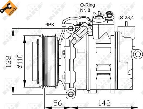 NRF 32178 - Kompressor, kondisioner furqanavto.az