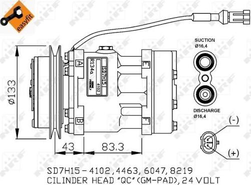 NRF 32808G - Kompressor, kondisioner furqanavto.az