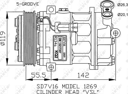 NRF 32818 - Kompressor, kondisioner furqanavto.az