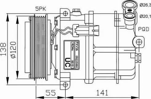 NRF 32313G - Kompressor, kondisioner furqanavto.az