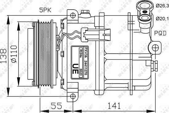 NRF 32312G - Kompressor, kondisioner furqanavto.az