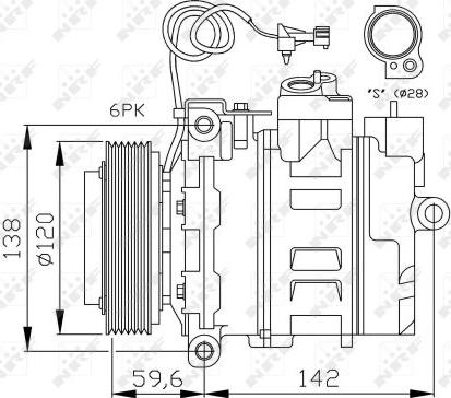 NRF 32377 - Kompressor, kondisioner furqanavto.az