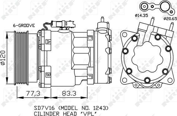 NRF 32266 - Kompressor, kondisioner furqanavto.az