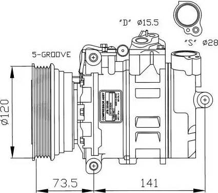 NRF 32261G - Kompressor, kondisioner furqanavto.az