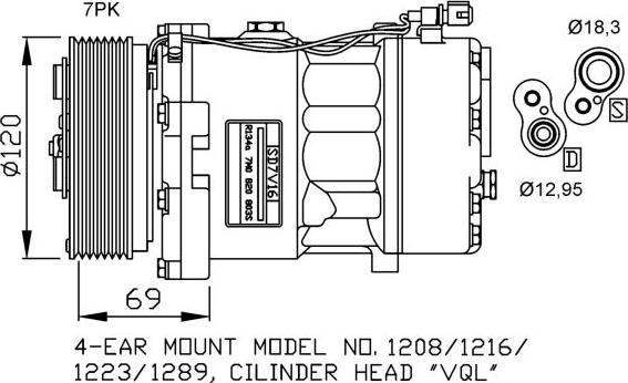 NRF 32268 - Kompressor, kondisioner furqanavto.az