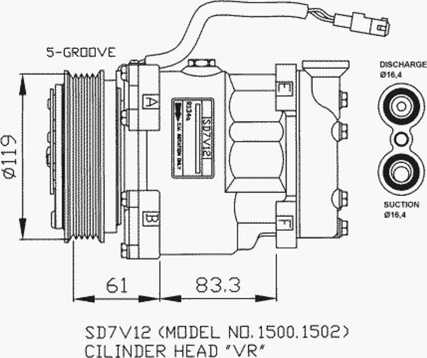 NRF 32219 - Kompressor, kondisioner furqanavto.az
