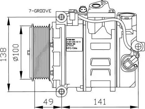 NRF 32216G - Kompressor, kondisioner furqanavto.az