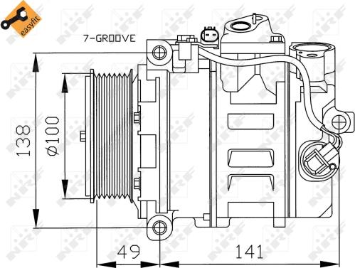 NRF 32216 - Kompressor, kondisioner furqanavto.az