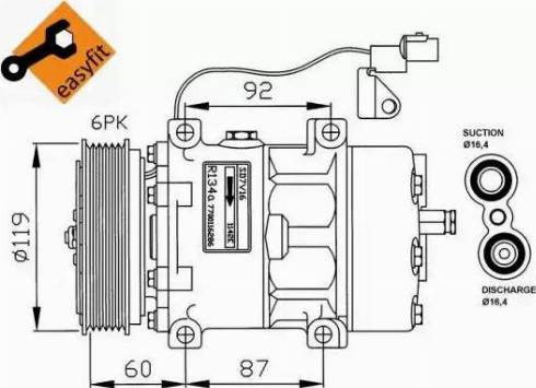 NRF 32210G - Kompressor, kondisioner furqanavto.az