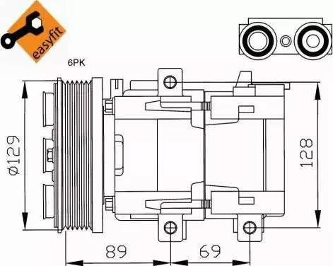 NRF 32212G - Kompressor, kondisioner furqanavto.az