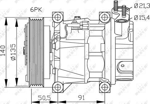 NRF 32289G - Kompressor, kondisioner furqanavto.az