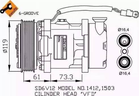 NRF 32275G - Kompressor, kondisioner furqanavto.az