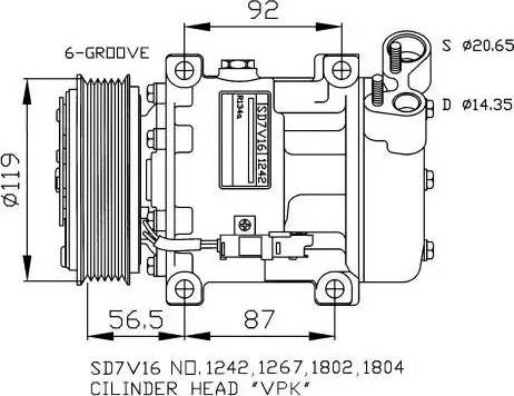 NRF 32270G - Kompressor, kondisioner furqanavto.az