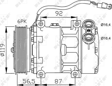 NRF 32278 - Kompressor, kondisioner furqanavto.az