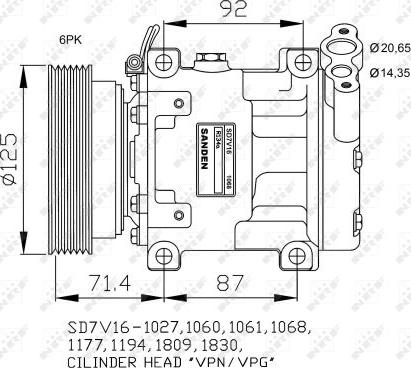 NRF 32742G - Kompressor, kondisioner furqanavto.az
