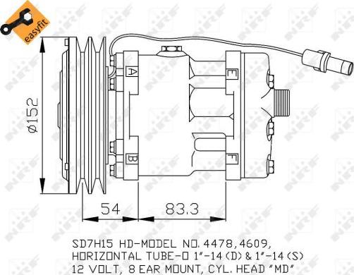 NRF 32756 - Kompressor, kondisioner furqanavto.az