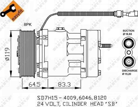 NRF 32750 - Kompressor, kondisioner furqanavto.az