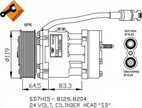 NRF 32751G - Kompressor, kondisioner furqanavto.az