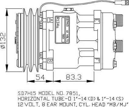 NRF 32757G - Kompressor, kondisioner furqanavto.az