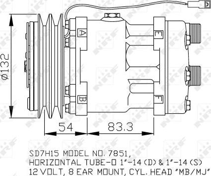 NRF 32757 - Kompressor, kondisioner furqanavto.az