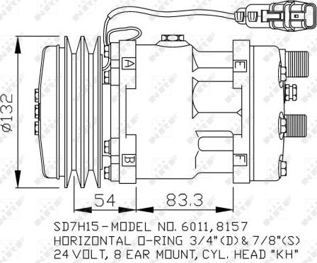 NRF 32708 - Kompressor, kondisioner furqanavto.az