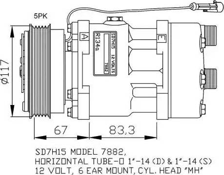 NRF 32779G - Kompressor, kondisioner furqanavto.az