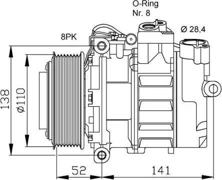 NRF 32778G - Kompressor, kondisioner furqanavto.az