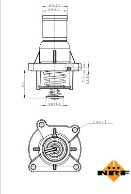 NRF 725046 - Termostat, soyuducu furqanavto.az