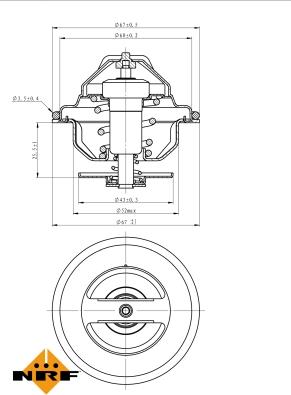 NRF 725047 - Termostat, soyuducu furqanavto.az