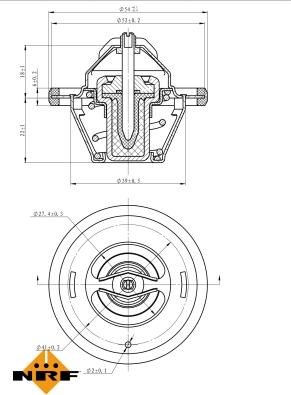 NRF 725064 - Termostat, soyuducu furqanavto.az