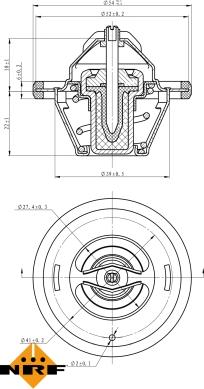 NRF 725066 - Termostat, soyuducu furqanavto.az