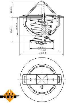 NRF 725060 - Termostat, soyuducu furqanavto.az