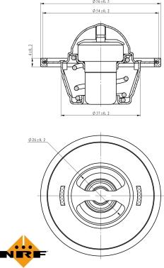 NRF 725016 - Termostat, soyuducu furqanavto.az